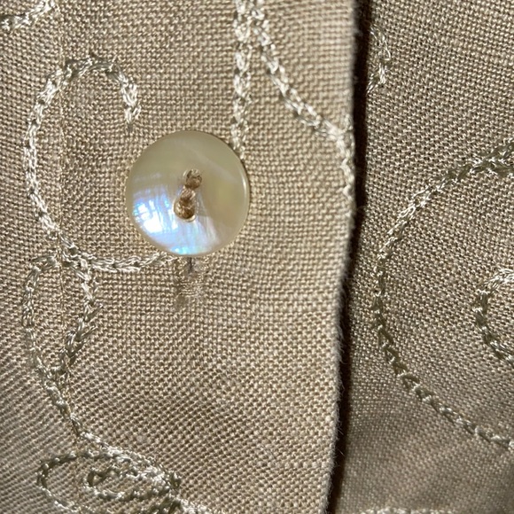 MIRASOL EMBROID. LINEN/RAYON BUTTON DWN SHIRT SZ M - Picture 14 of 14